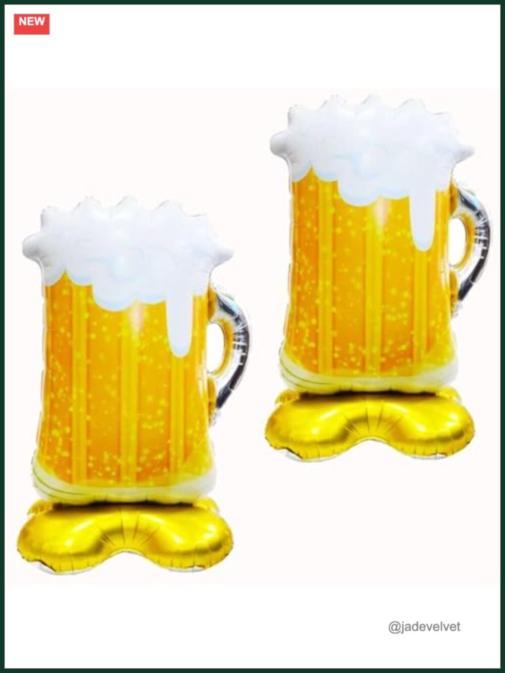 Giant Standing Beer Mug Balloons 2 Pack Party Decor 58 inch